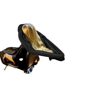 Inflatable Hair Washing Funnel Cape Shampoo Hair In Any Chair Basin Black Used